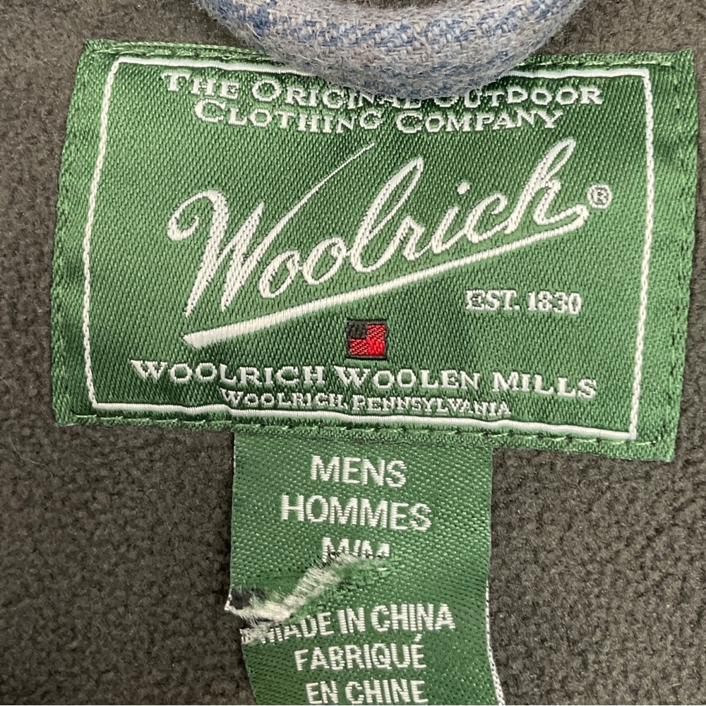 Woolrich West Ridge Cotton Fleece Shirt Jacket Shacket Chore Coat Gorpcore Men M - Picture 13 of 16